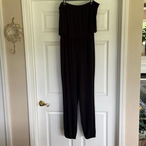 Charming Charlie black strapless jumpsuit. Size XL